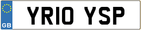 Trailer License Plate